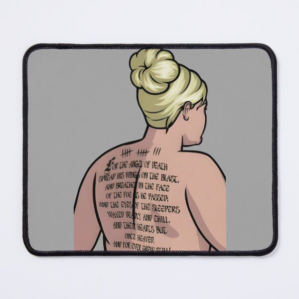 Item preview, HD - Back Tattoo Pam Poovey - ARCHER designed and sold by Adeel Mushtaq.