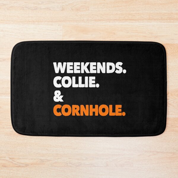 Aperçu de l'œuvre Cadeau drôle de chien de week-end Collie et Cornhole créée et vendue par Guarddogdrive.