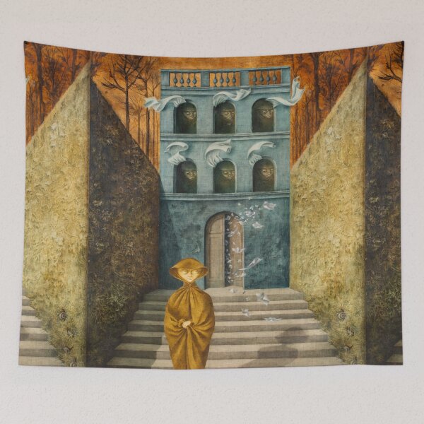Aperçu de l'œuvre HAUTE DÉFINITION. Rompre, de Remedios Varo. (Couleurs originales) créée et vendue par MINDTHECHERRY.