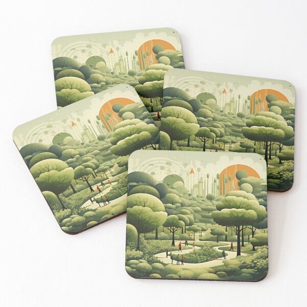Item preview, Connecting Cities and Nature: The Visual Symphony of Urban Parks in Digital Art designed and sold by Artedig.