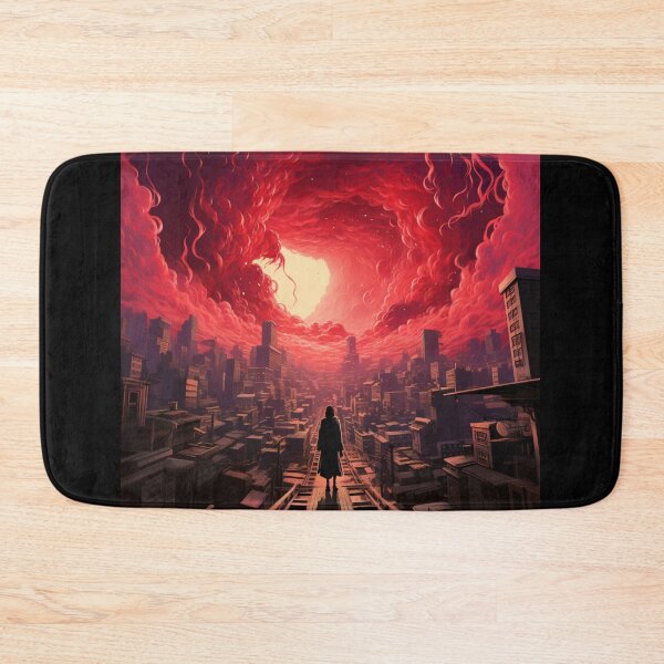 Item preview, Dystopian Eclipse - Crimson Skyline Art Print designed and sold by SmartDesignByBB.