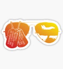 Maverick's Aviators & Dogtags Sticker