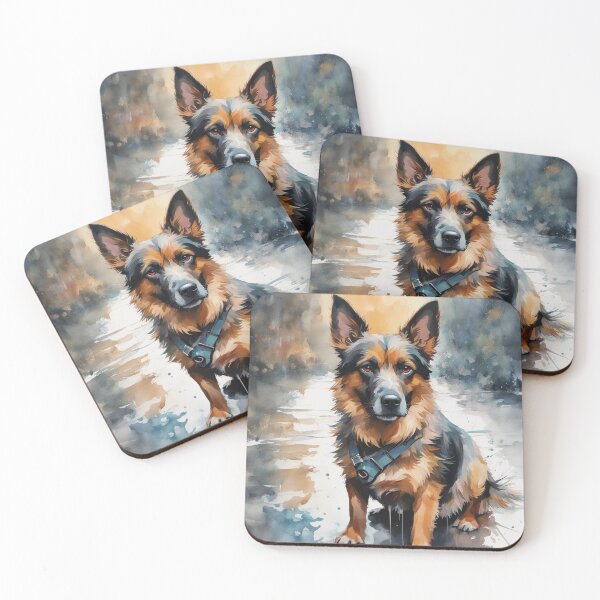 Item preview, Watercolor Dog Portrait- Cool Art designed and sold by joejiing.