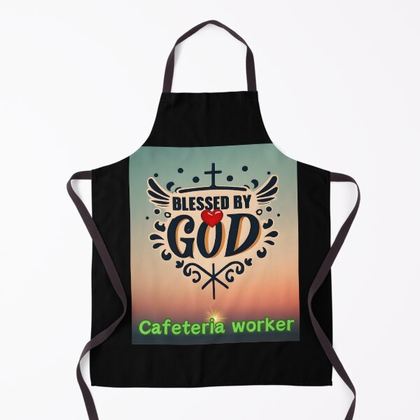 Item preview, BLESSED BY GOD CAFETERIA WORKER designed and sold by carlos crane.