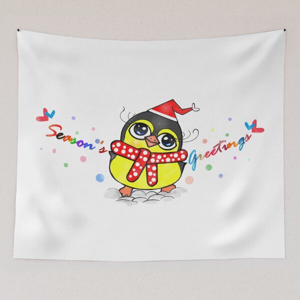 Item preview, Happy penguin - Season's Greetings  designed and sold by Shirley cute art .