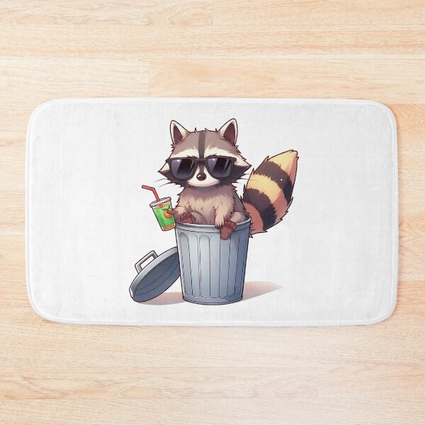 Item preview, King of Trash Raccoon designed and sold by QuickSticker.