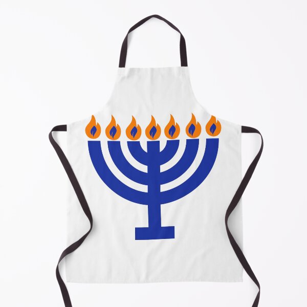 Item preview, Blue temple menorah designed and sold by Rachel the Artist .
