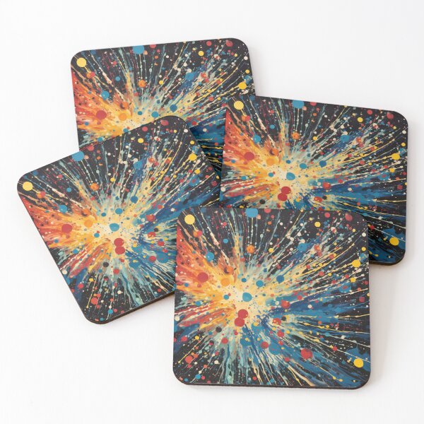 Item preview, Cosmic Splatter - Abstract Celestial Art Print designed and sold by SmartDesignByBB.