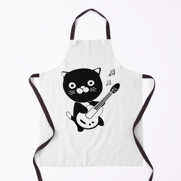 Item preview, Cat Playing Electric Guitar designed and sold by HippoInkStudio.