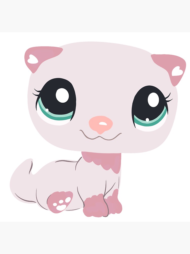 Inspired LPS littlest pet shop pink otter