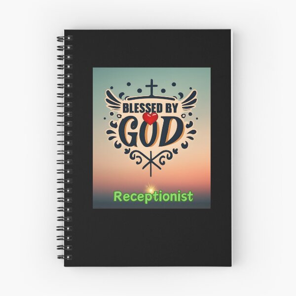Item preview, BLESSED BY GOD RECEPTIONIST designed and sold by carlos crane.
