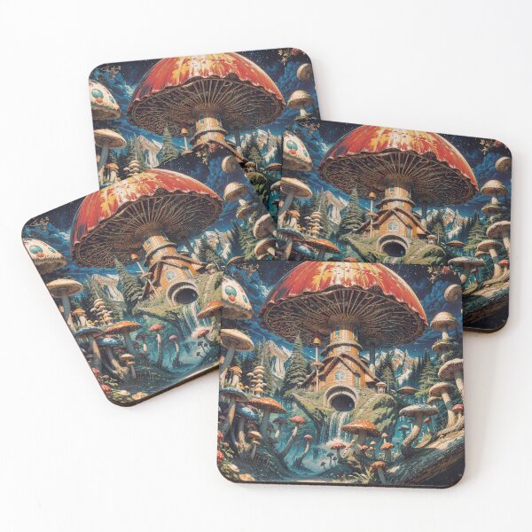 Item preview, Fantastic Mushroom World Jigsaw Puzzles - Explore Fungi Fantasy on Redbubble designed and sold by PuzzleBoxDesign.