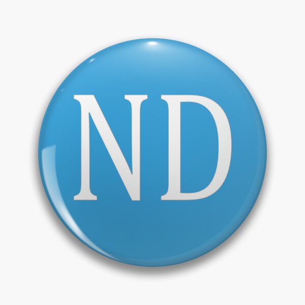 Item preview, ND Initials Monogram Elegant White Letters designed and sold by Jeallan Designs.