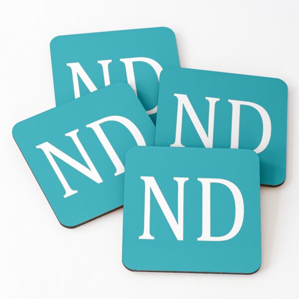 Item preview, ND Initials Monogram Elegant White Letters designed and sold by Jeallan Designs.