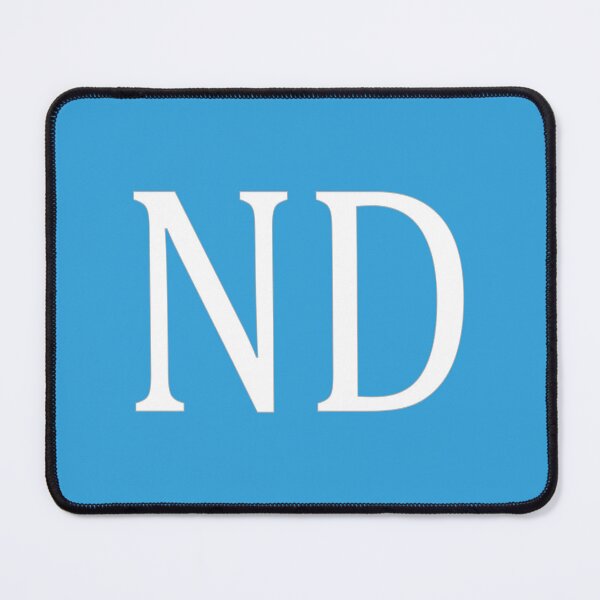 Item preview, ND Initials Monogram Elegant White Letters designed and sold by Jeallan Designs.