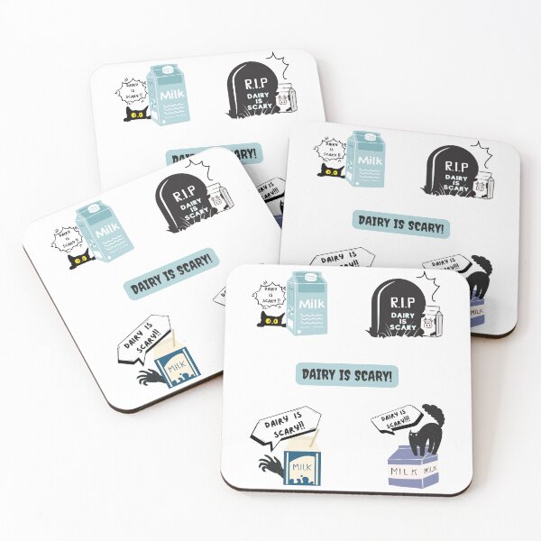 Item preview, Dairy is SCARY | lactose intolerant funny sticker pack designed and sold by SodaPUNCH.