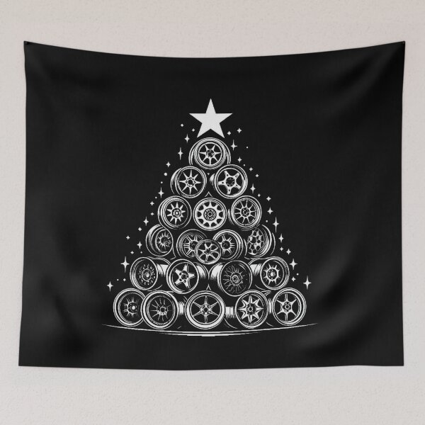 Aperçu de l'œuvre Mon genre d'arbre de Noël Jantes en alliage Course automobile Petrolhead créée et vendue par brytfanna.