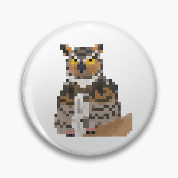 Item preview, Great horned owl 32 bit designed and sold by filterfoxx.