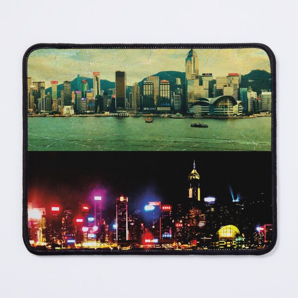 Item preview, Hong Kong skyline day night designed and sold by RoyalTarget.