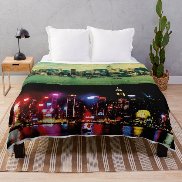 Item preview, Hong Kong skyline day night designed and sold by RoyalTarget.