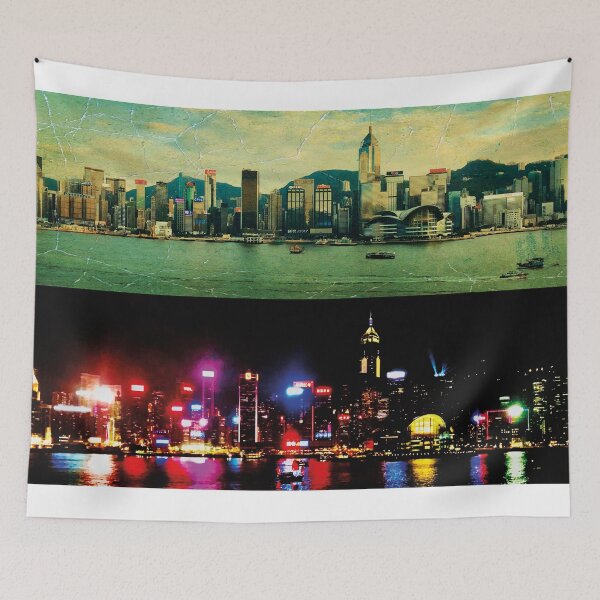 Item preview, Hong Kong skyline day night designed and sold by RoyalTarget.
