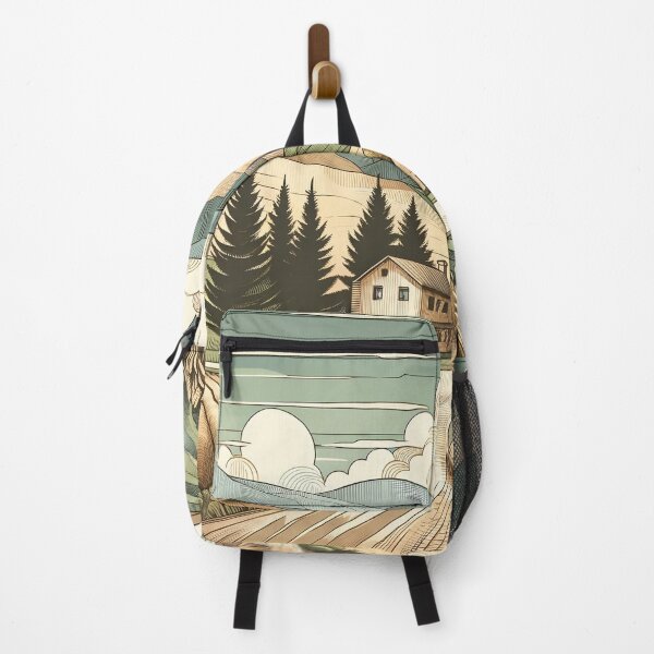 Item preview, Serene Village Amidst Tranquil Hills designed and sold by PictorialWhimsy.