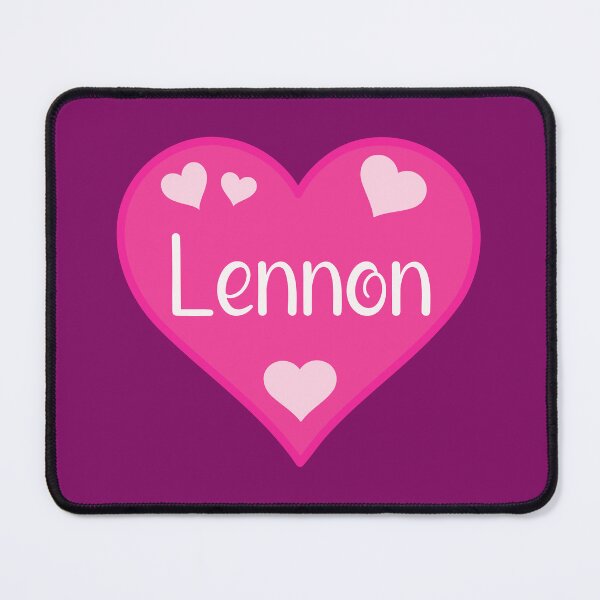 Item preview, Lennon Name Pink Heart designed and sold by Jeallan Designs.