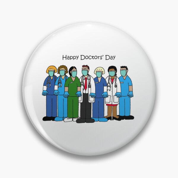 Item preview, Happy Doctors' Day Cartoon Group designed and sold by KateTaylor.