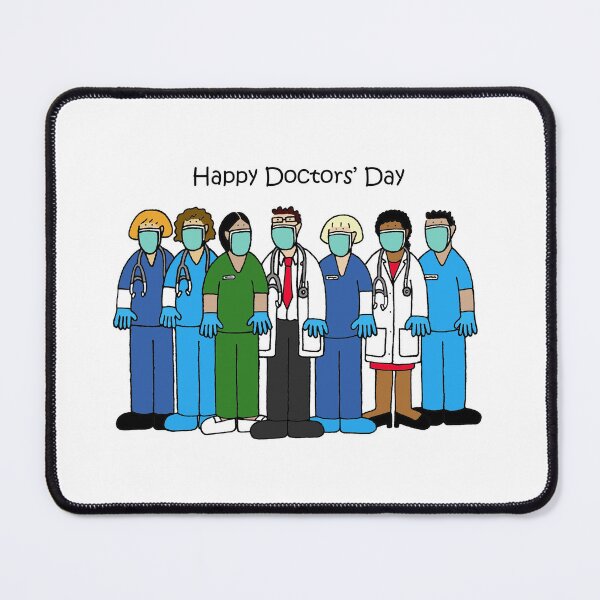 Item preview, Happy Doctors' Day Cartoon Group designed and sold by KateTaylor.