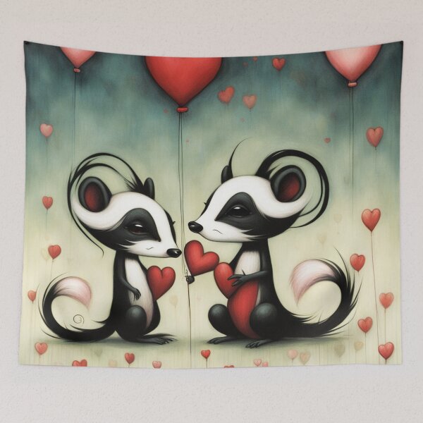 Aperçu de l'œuvre Mouffette Amour 3 créée et vendue par J-CCreations.