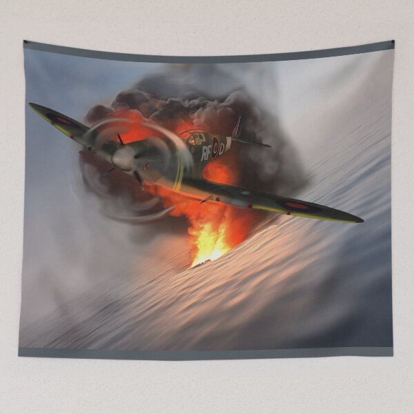 Item preview, Spitfire Under Attack designed and sold by Alisonchambers2.