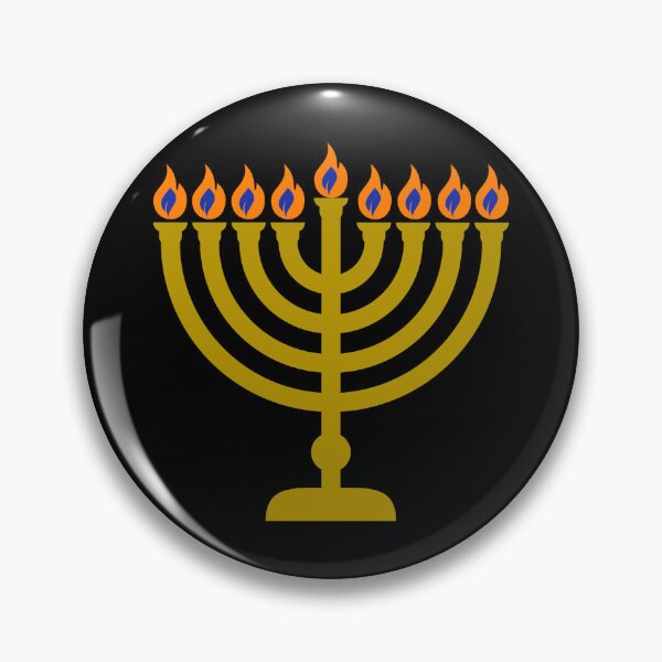 Item preview, Golden Hanukkah menorah  designed and sold by Rachel the Artist .