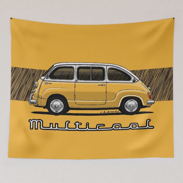Item preview, My drawing of the classic Italian minivan car designed and sold by designjaag.