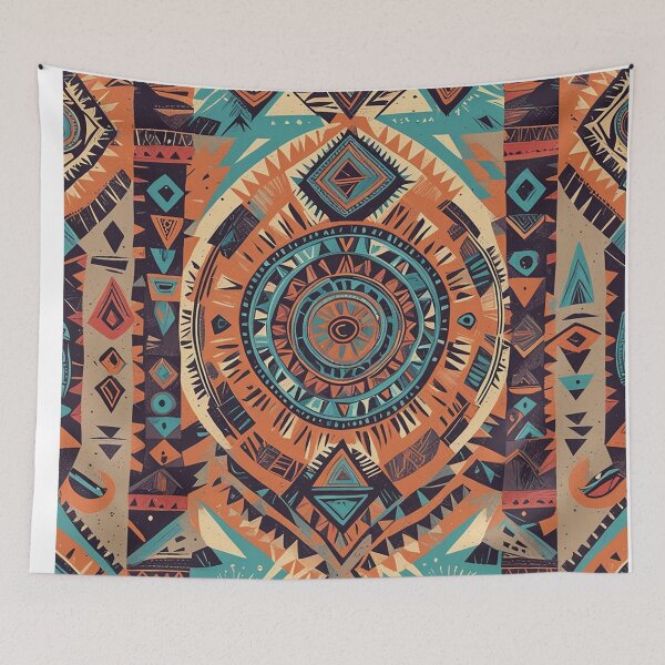 Item preview, Ethnic Geometric Mandala Artwork designed and sold by inkArtistryfine.