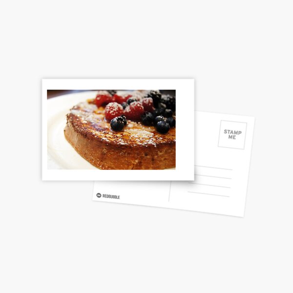 Brioche French Toast with Berries Postcard