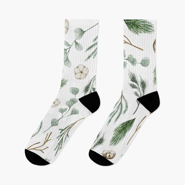 Item preview, Green Christmas Leaves and Pine Branches  designed and sold by ArDecoS.