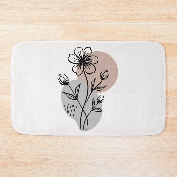 Item preview, Boho Line Art Flower designed and sold by HappyLifeCreate.