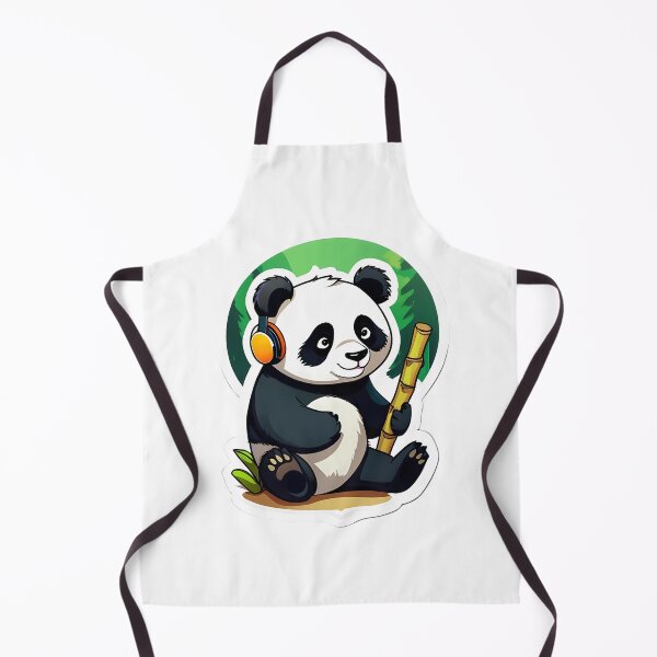 Item preview, Cute Panda with headphones designed and sold by justasimpleguy.