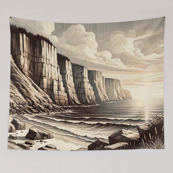 Item preview, Twilight Whispers Along the Cliffside designed and sold by PictorialWhimsy.