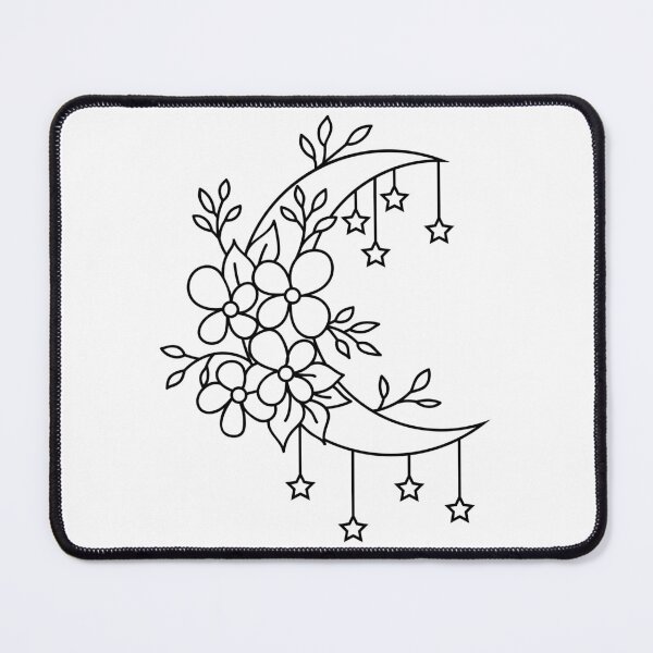 Item preview, Crescent Moon Flowers designed and sold by CITY-SHOPPING.