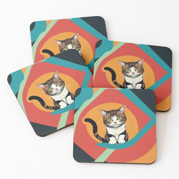 Item preview, Kaleidoscopic Cat - Chic Chat Créations Ref.021 designed and sold by ChicChat.