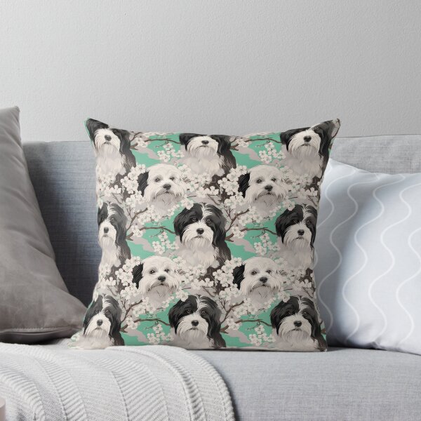 Item preview, tibetan terrier blossom  designed and sold by Alessandro Remo Mazzoni Remotextiles.