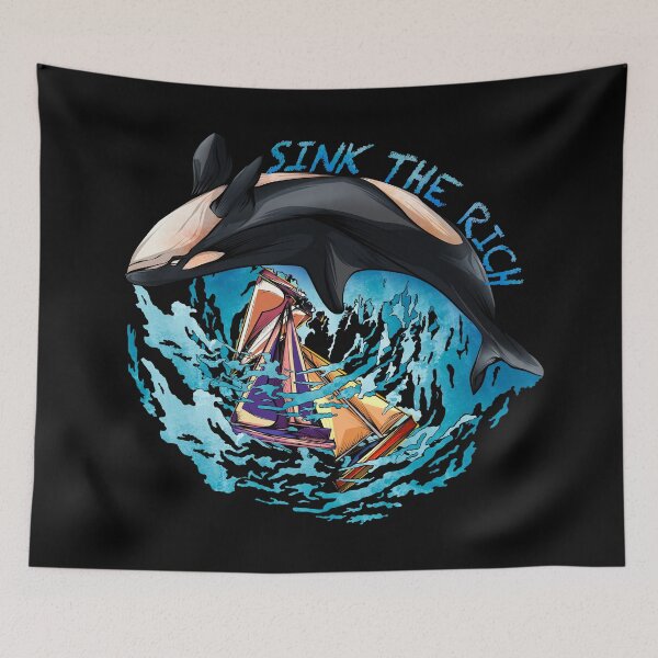 Item preview, Sink the Rich Orca designed and sold by Mariia Berezhna.