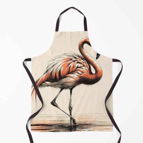 Item preview, Flamingo's Graceful Waterside Poise designed and sold by PictorialWhimsy.