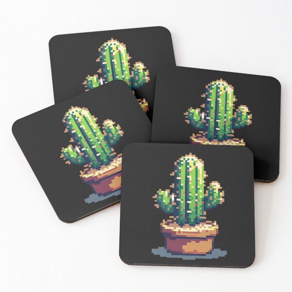 Item preview, 8 Bit Cactus Pixel Art designed and sold by QuickSticker.