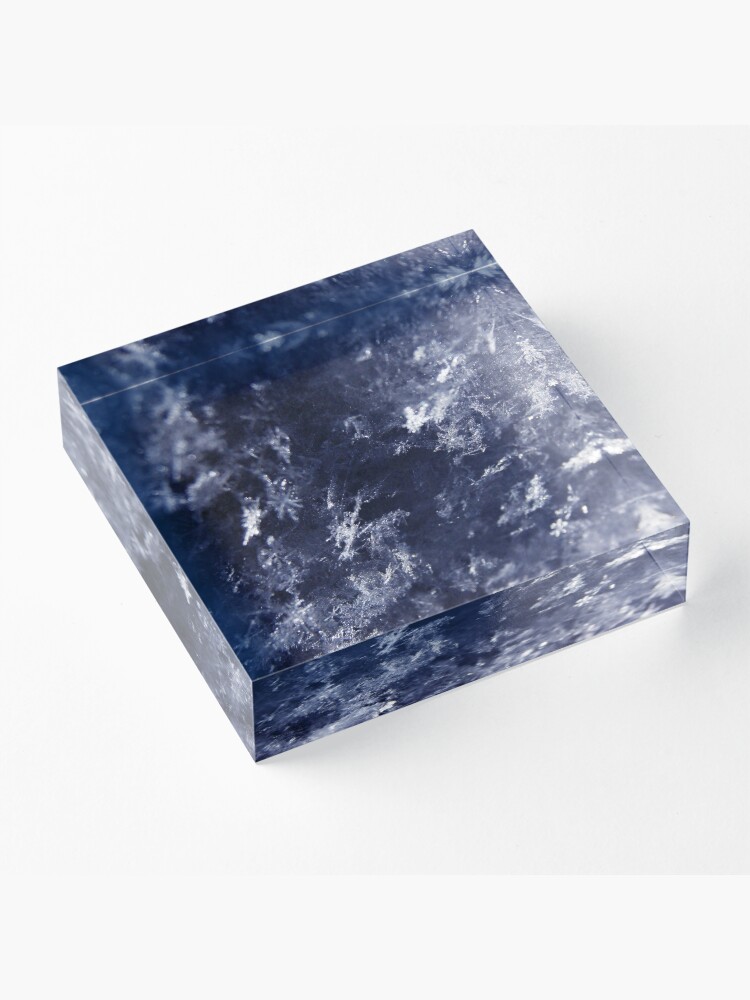 Alternate view of Frosted Snowflakes HDR Acrylic Block