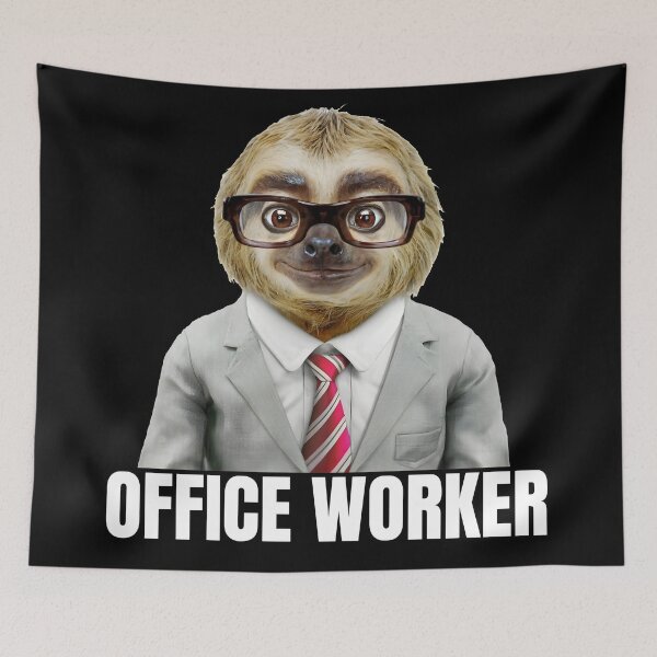 Item preview, Sloth office worker designed and sold by ratchawoot.