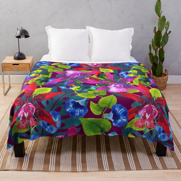 Item preview, Tropical leaves Tropical color clash designed and sold by Alessandro Remo Mazzoni Remotextiles.