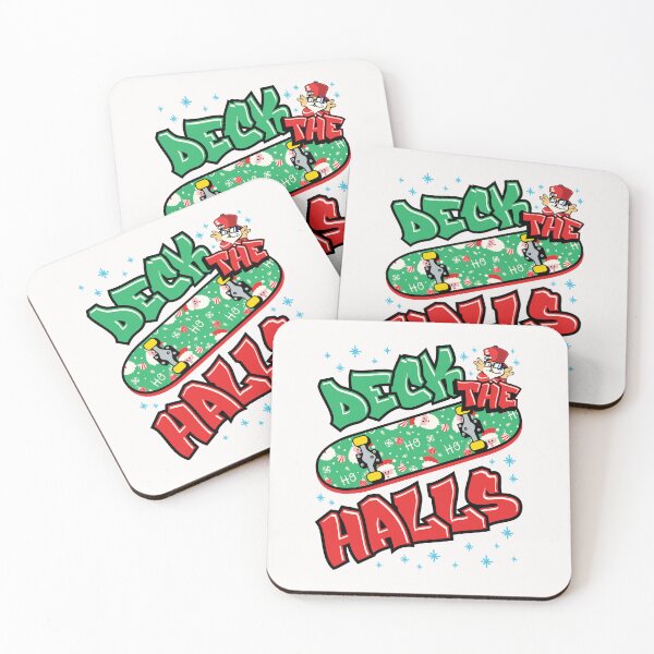 Item preview, Skateboarding Christmas Deck the Halls designed and sold by jaygo.