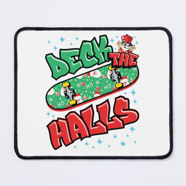 Item preview, Skateboarding Christmas Deck the Halls designed and sold by jaygo.